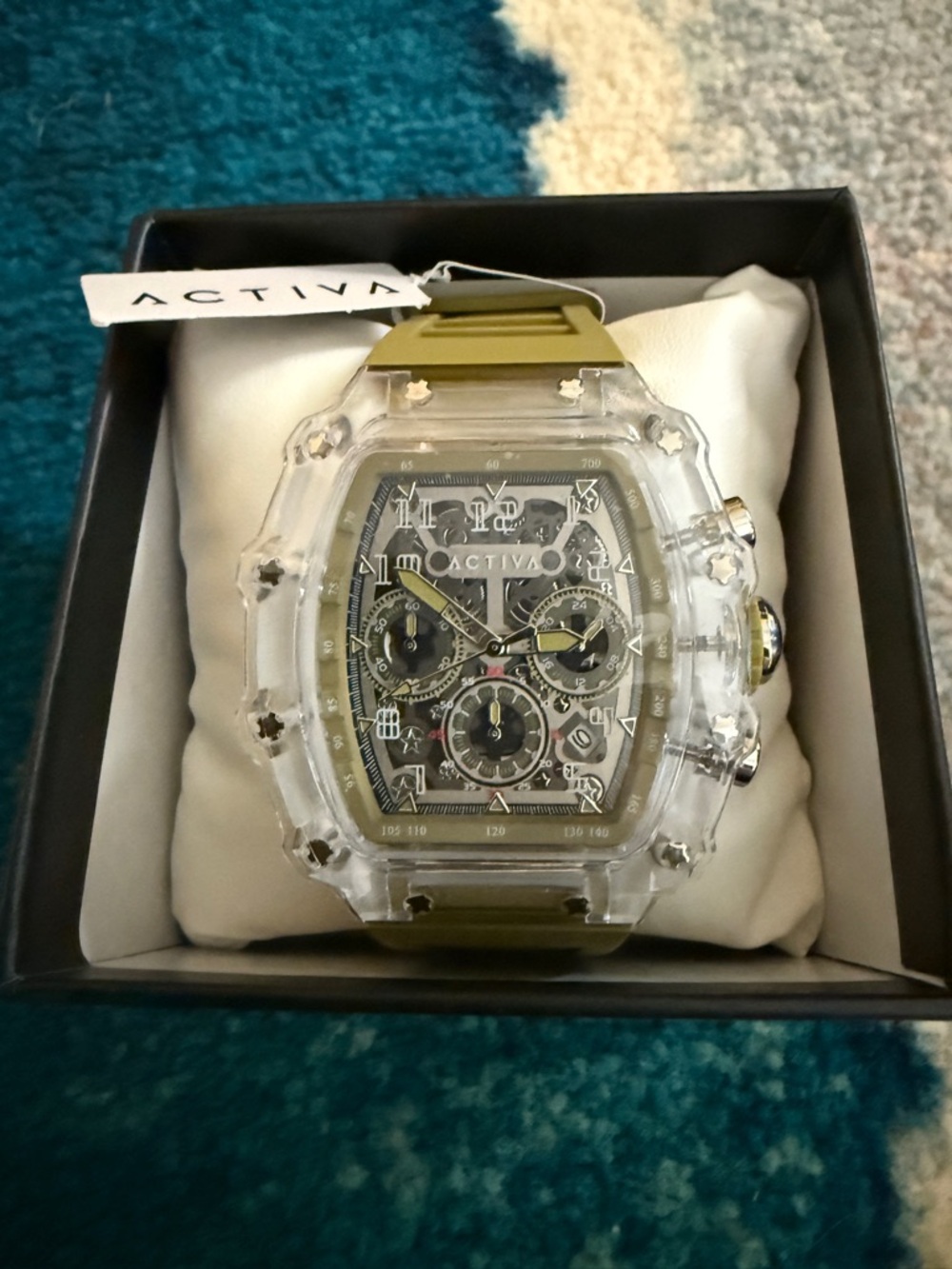 Activa X Invicta Men's Watch - 44.3mm Green with Invicta Diver Case - Picture 3 of 6